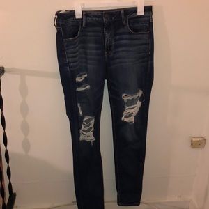 American Eagle ripped jeggings